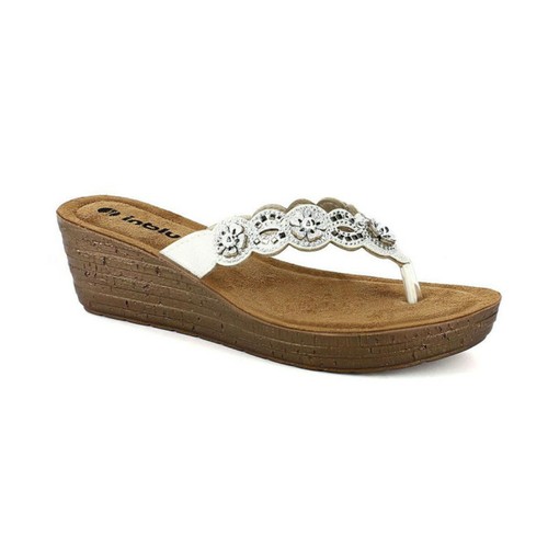 Sandalo Zeppa Infradito Gioiello INBLU con strass - GM37- Moda Casual | eBay