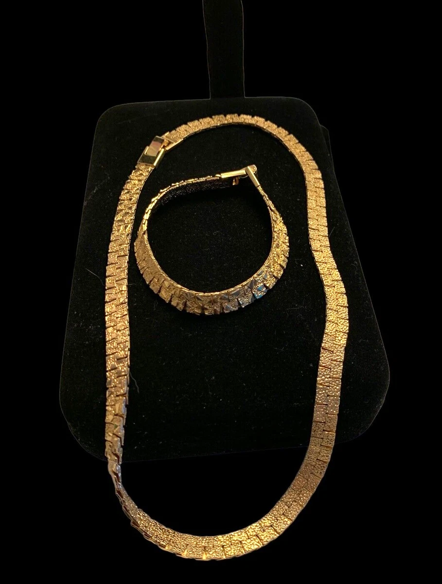 Gold nugget outlet necklace vintage