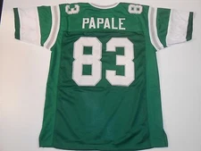 UNSIGNED CUSTOM Sewn Stitched Vince Papale Green Jersey - M, L, XL, 2XL, 3XL