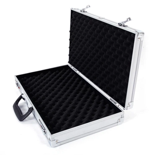 Aluminum Framed Locking Gun Pistol HandGun Lock Box Hard Storage Carry Case - Picture 11 of 13