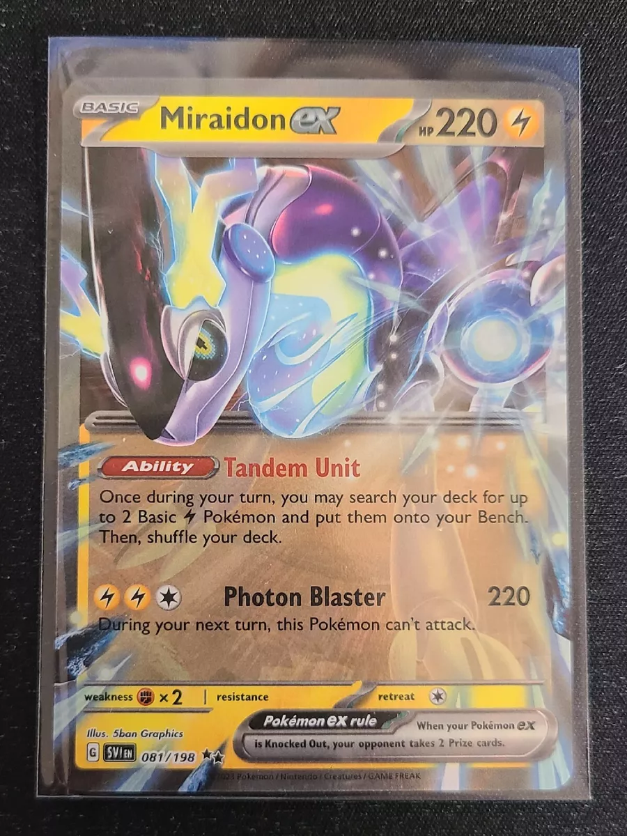 Pokemon TCG MIraidon EX Scarlet & Violet Double Rare #081/198 NM