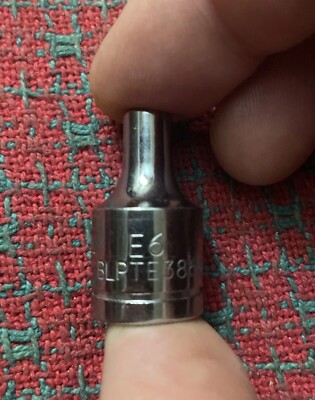 BLUE POINT Tools 3/8'' DRIVE EXTERNAL TORX SOCKET E6 BLPTE386  NOS By Snap On
