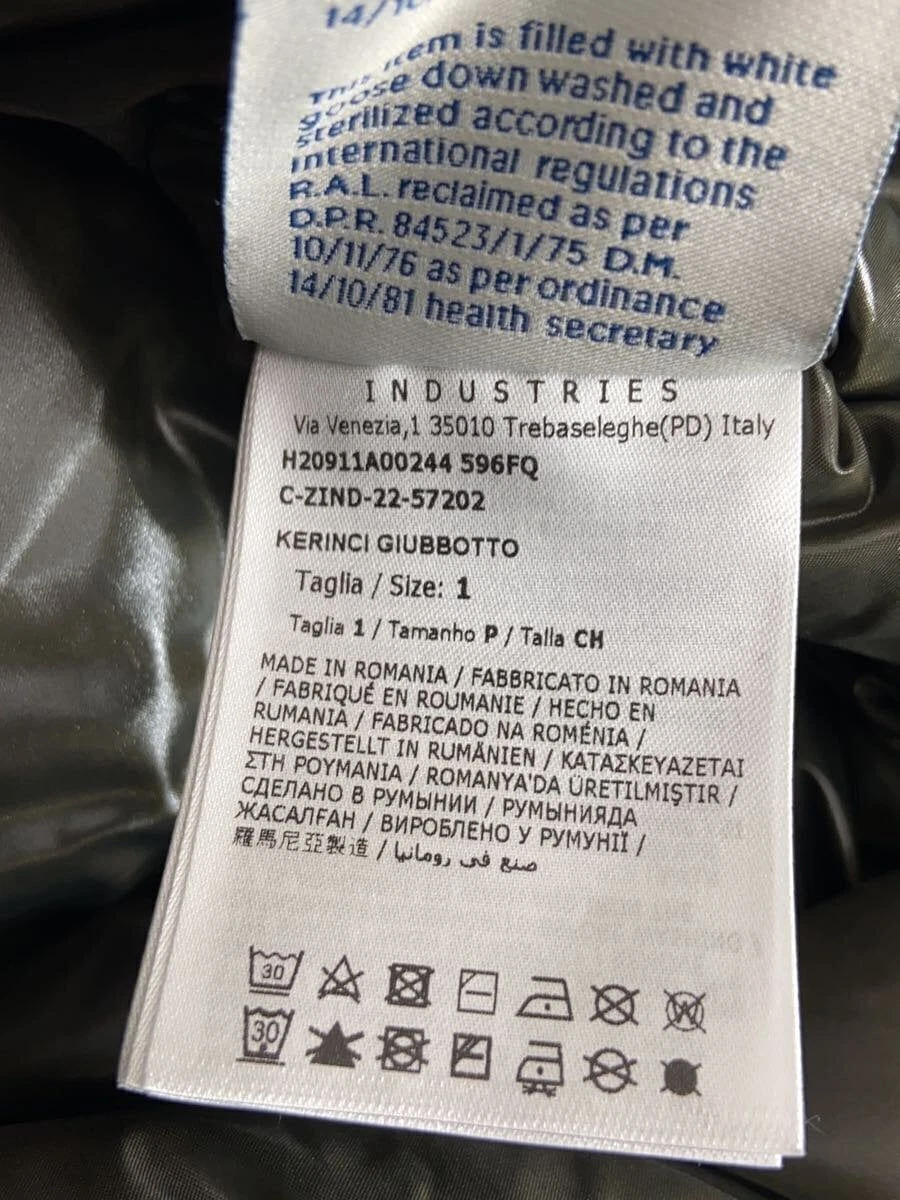 Piumino MONCLER KERNCI 1 nylon bianco H20911A00244 cappuccio collo macchia