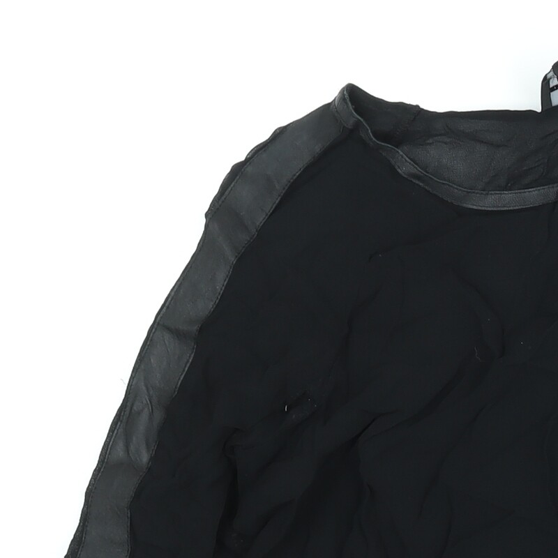 AMES Womens Black Viscose Basic Blouse Size 6 Boa… - image 6