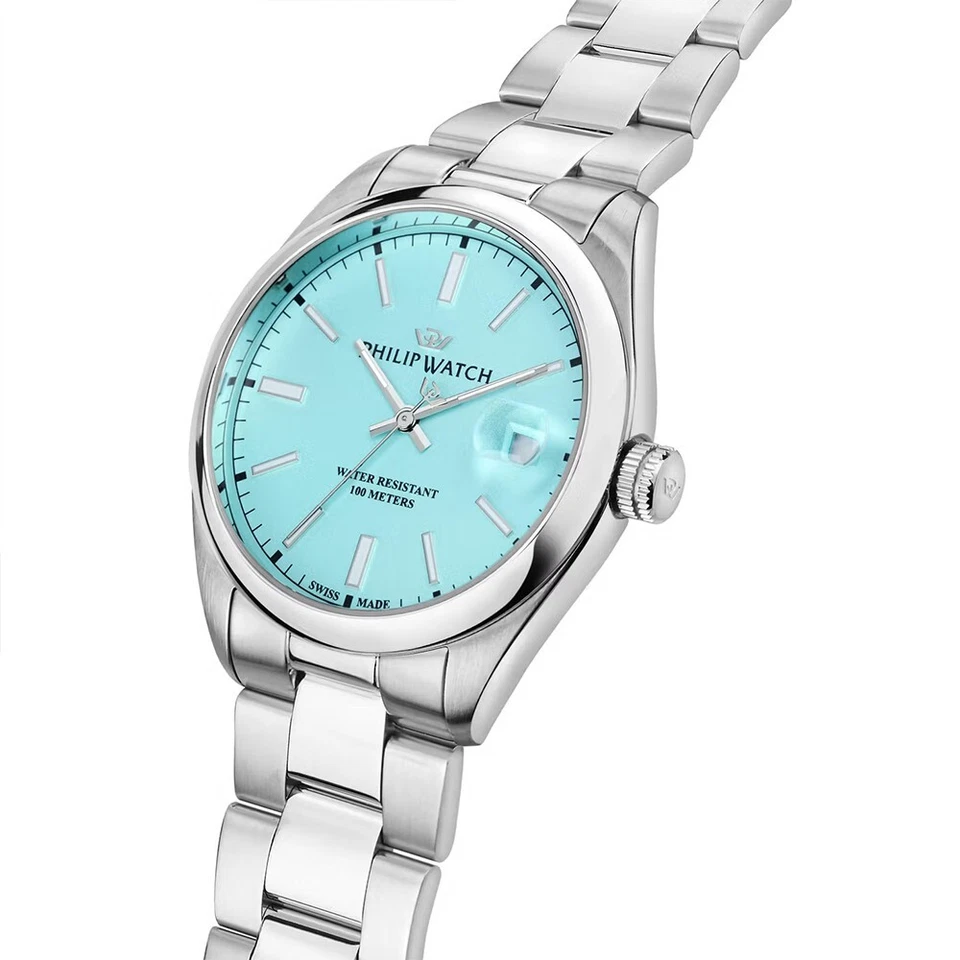 Reloj Philip Watch Hombre Caribe Esfera Acero Caja Azul Claro 39 MM Foto 2 de 4
