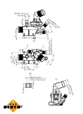 NRF 725019 THERMOSTAT, COOLANT FOR MERCEDES-BENZ NISSAN RENAULT