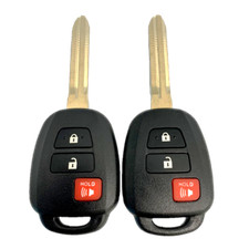 2 New Replacement Keyless Entry Remote Key Fobs 3 Button For Toyota Gq4-52t H