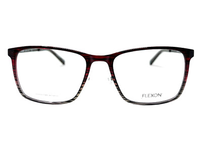 AUTHENTIC & NEW - FLEXON EP8011 608 53/18/145 - BURGUNDY GREY EYEGLASSES