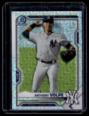 2021 Bowman Chrome Prospects Atomic Refractor Anthony Volpe New York Yankees