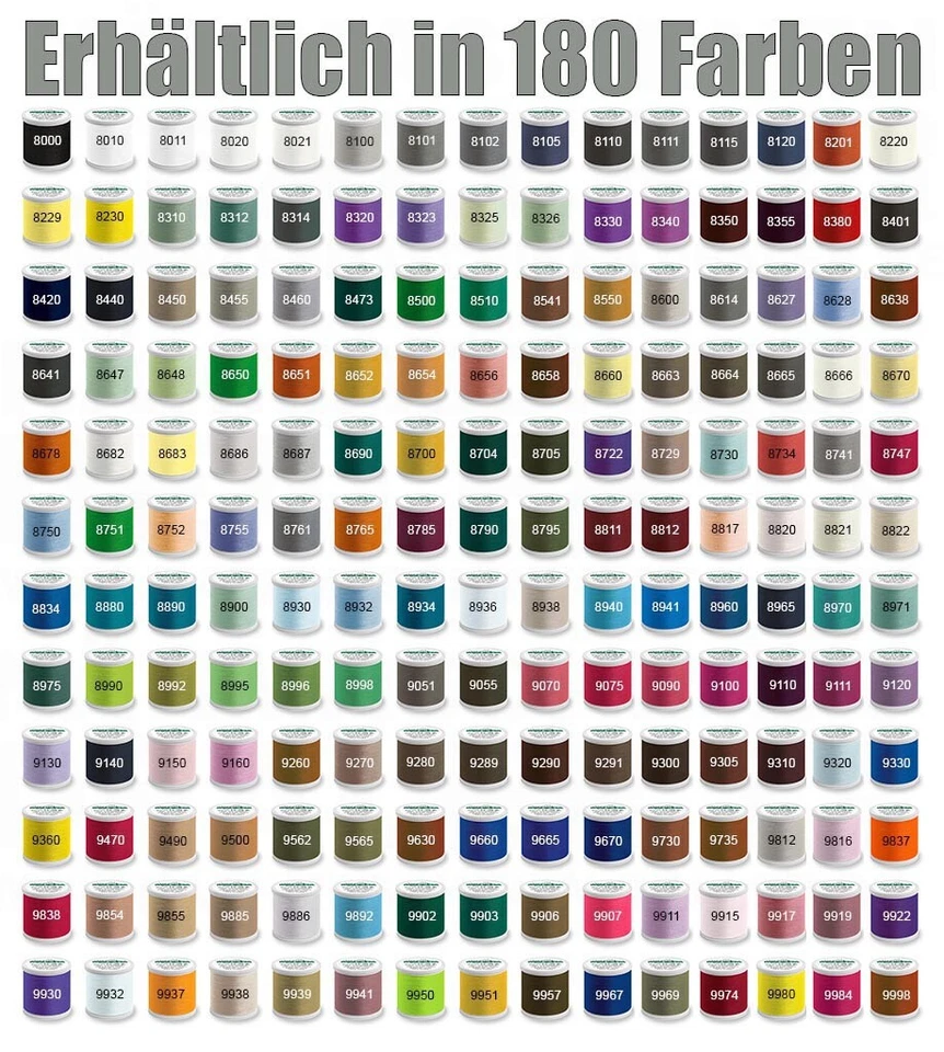 Madeira Aerofil Qualitätsnähgarn No.120 / 400m auf Snapspule / Farbe wählbar