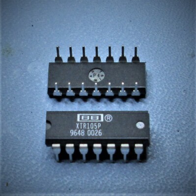 Burr-Brown XTR105P 4-20mA CURRENT Transmitter,  Bridge Excitation, Linearization