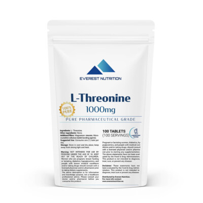 Threonine 1000mg Tablets   Essential Amino Acid for Immune & Liver Support