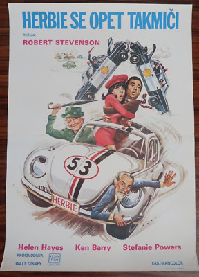 Herbie Rides again - Walt Disney - Original Kinoplakat 1974 (EA) seltene Version