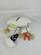 IKEA Himmelsk Babybett mobil mehrfarbig hängende Wolken Sterne Hasen