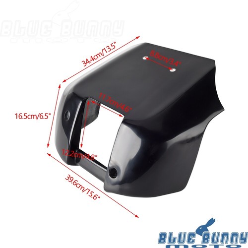 Alerón de carenado de barbilla inferior delantero negro 1 pieza para Harley Nightster RH975 2022-2023 - Imagen 2 de 9
