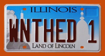 ILLINOIS GRAPHIC VANITY LICENSE PLATE " WNTHED 1 " PORN STAR WANT ...