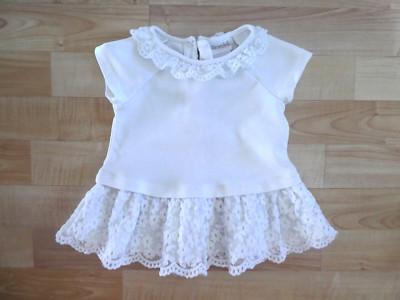 LILLY WICKET, USA, süßes Mädchen Kleid mit Spitze, Weiß, Gr. 68, TOP!