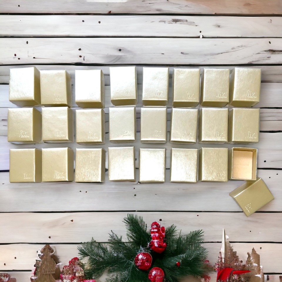 Gold Cardboard Jewelry Boxes JTV Assorted Lots and Sizes eBay