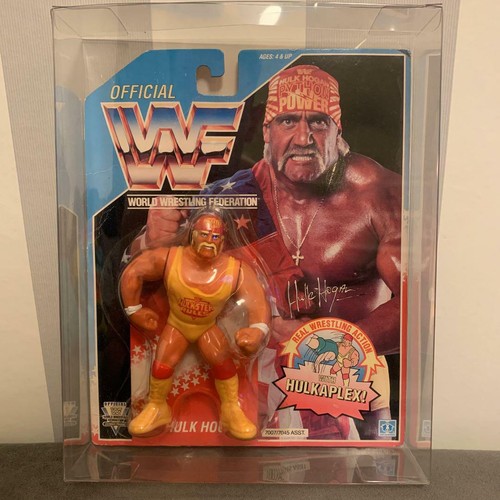 HASBRO WWF WWE Official Hulk Hogan Figure Blue Vin...