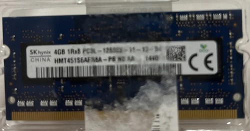 SK Hynix 4GB DDR3 RAM 1Rx8 Memory LAPTOP SoDimm PC3L-12800S HMT451S6AFR8A-PB - Picture 2 of 2