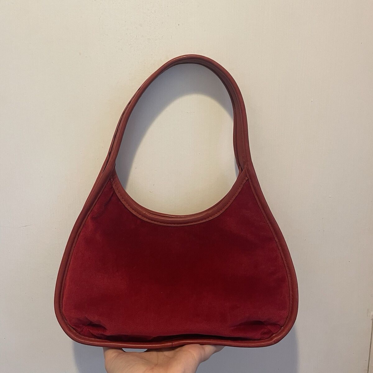 Vintage Coach Red Velvet And Leather Ergo Purse | eBay Vintage Coach Red Velvet And Leather Ergo Purse | eBay