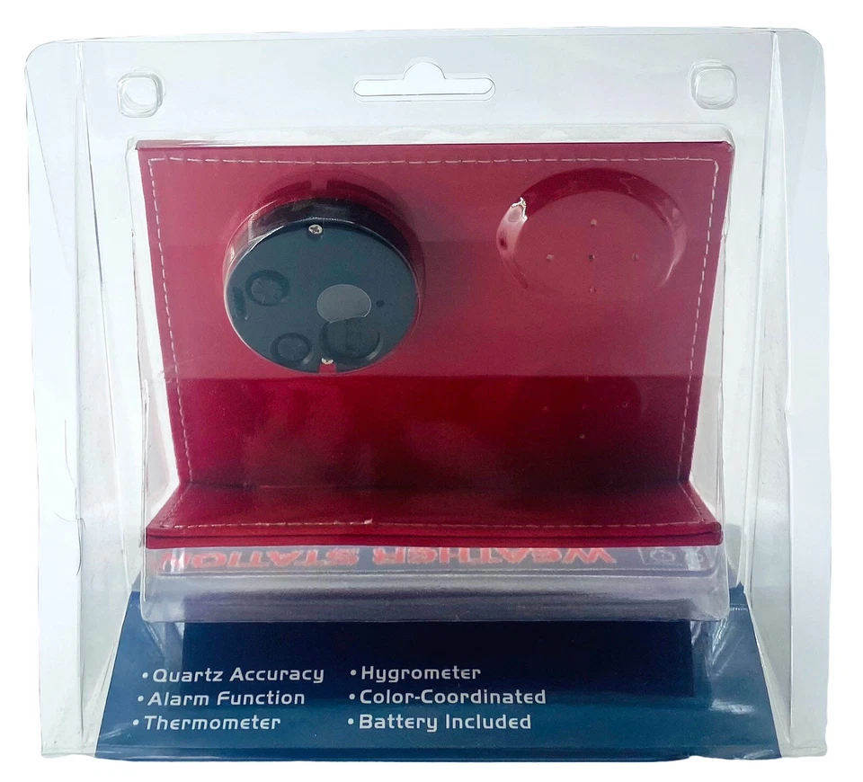 Ohio State Buckeyes Desk Clock w/Alarm & Hydrometer-Sun Time-New - Image 3 of 3