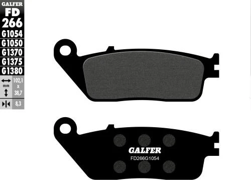 Pastillas de freno delanteras semimetálicas Galfer Brakes Galfer 1054 moto FD266G1054 Foto 2 de 4