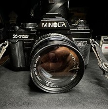 vintage Minolta X-700 with multifunction back 50mm f1.4 Lens F , Tested