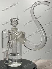 ~7" Modular Glass Recycler Bubbler Rig Pearl Swiss Downstem 14mm Bowl & S-Pipe