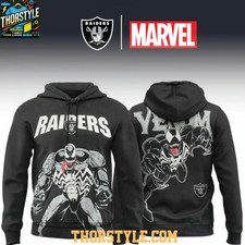 Las Vegas Raider Venom 2025 Marvel X Nfl 3D Hoodie