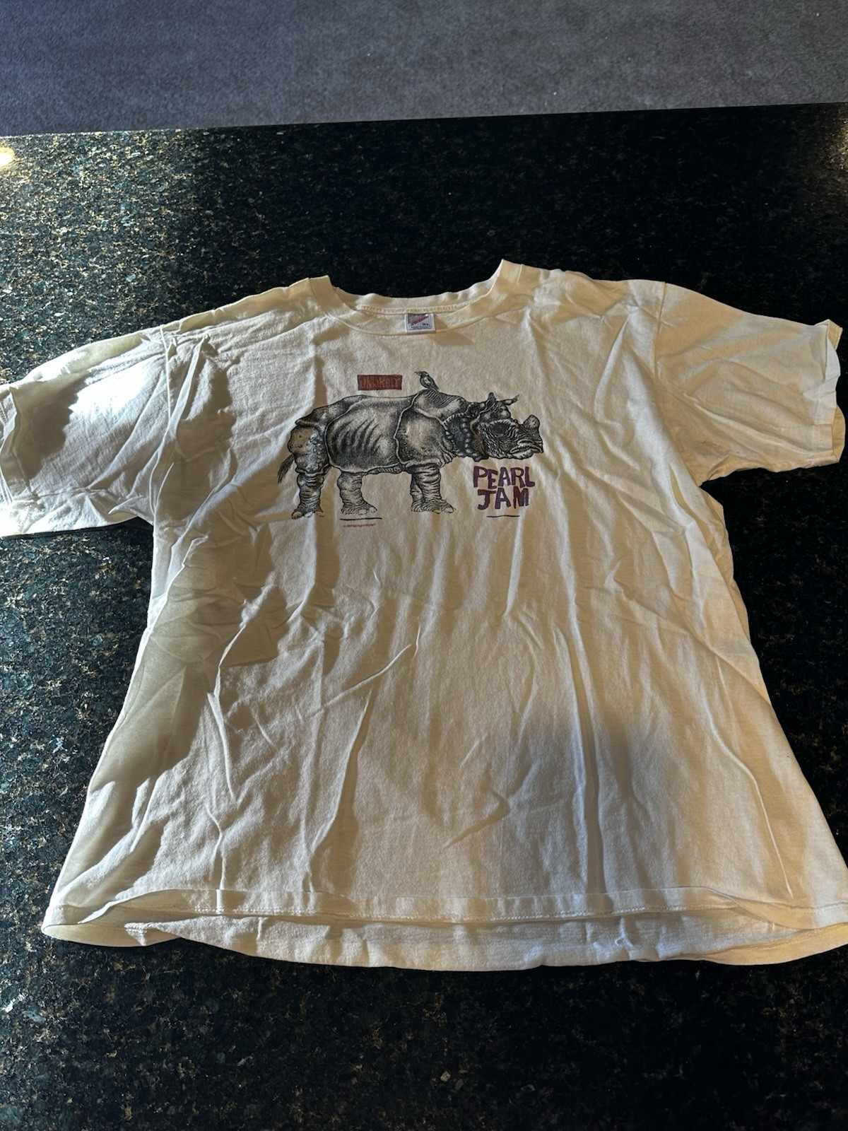 Pearl Jam 1993 Ames Bros Rhino Unlikely Friends Shirt T-shirt Seattle Concert XL