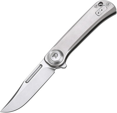 Dreamtech Gray Titanium Folding D2 Steel Clip Point Pocket Knife K4055TG