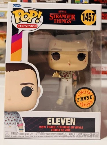 Funko Pop Stranger Things Season 4 Eleven Chase Vinyl Figure #1457 W/Protector