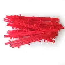 SCX Compact  1:43, 11" RED 2-RAIL GUARD RAILS, #59608 set of  30