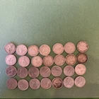 Canada - 1960's 10 Cents Dime Elizabeth II lot of 28 coins Silver .800