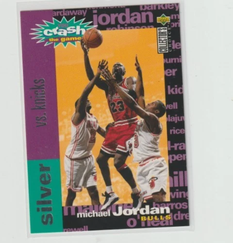 1995 Michael Jordan You Crash The Game Upper Deck Silver Set Card#C1 Bid Now Yes