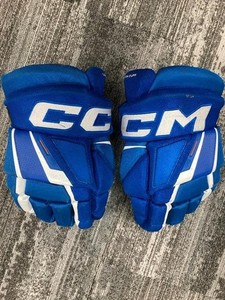 CCM XF Pro Junior Hockey Gloves 11" Blue
