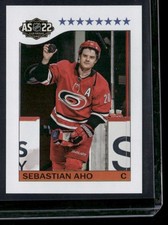 2022-23 Topps NHL Sticker Collection Sebastian Aho Carolina Hurricanes #594