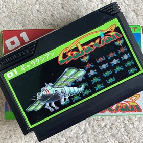 Galaxian Namcot Nintendo Famicom FC NES Japan NGX-4500 Box Manual Hagaki JP used