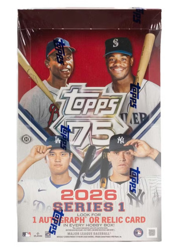 2026 Topps Series 1 Baseball Factory Sealed Unopened Hobby Box ~ 20 Packs