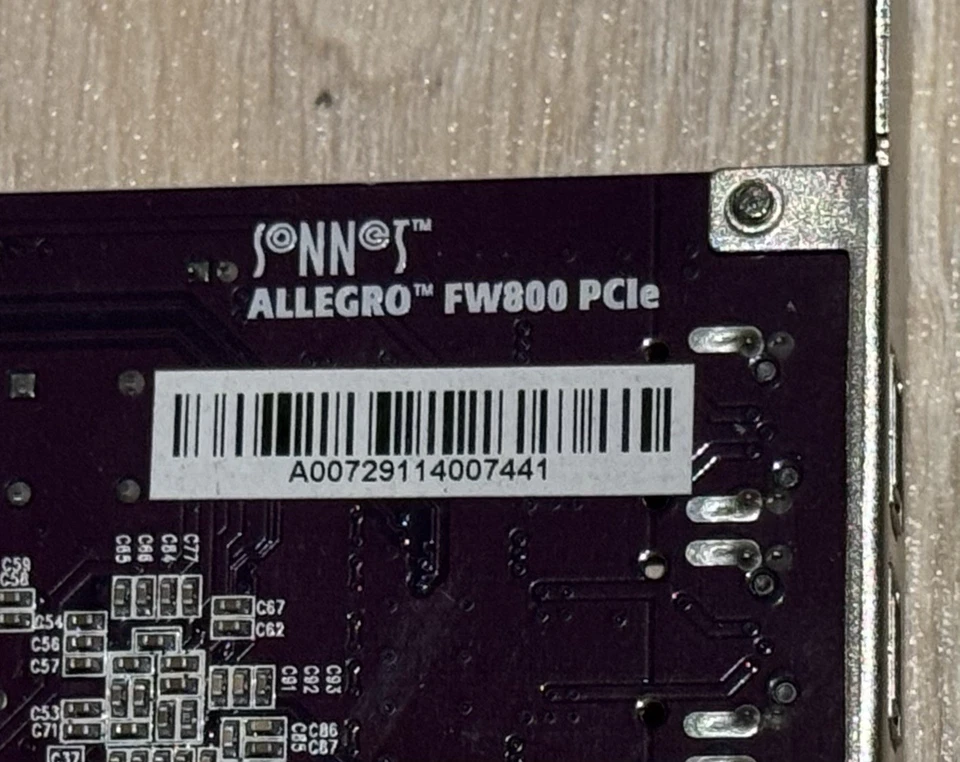 Scheda FireWire  FW800 PCIe Sonnett Allegro - Immagine 2 di 2