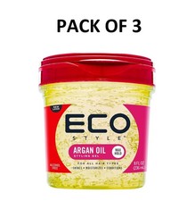 Eco Style Argan Oil Styling Gel - PACK OF 3
