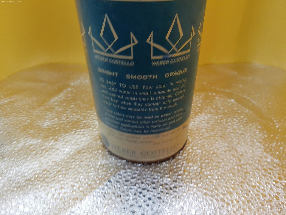 Monarch powder tempera Bright Red 66 saled can NOS vintage Weber Costello 1 lb - Image 4 of 4