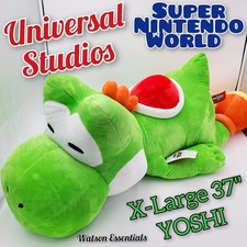 LARGE Yoshi Nintendo World Sleeping Plush Cus...