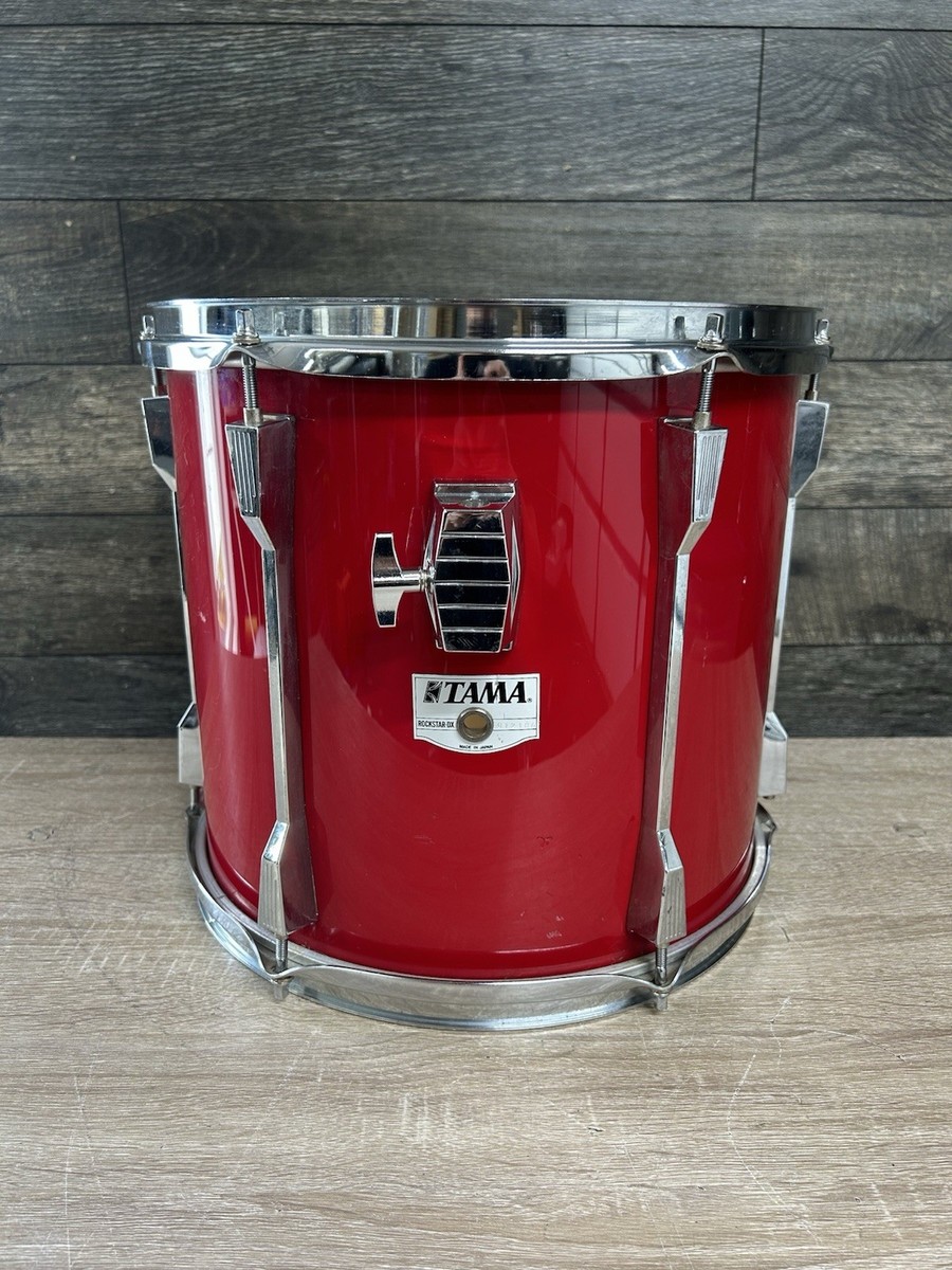 Vintage Tama Rockstar-DX Hot Red 13” Rack Tom Drum Made In