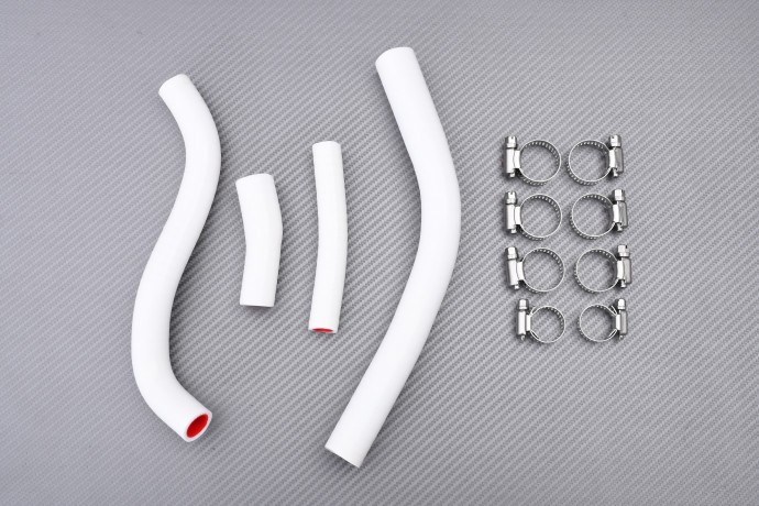 Tuyaux de radiateur d'eau blanc pour YAMAHA YZ450F évitant les surchauffes moteur