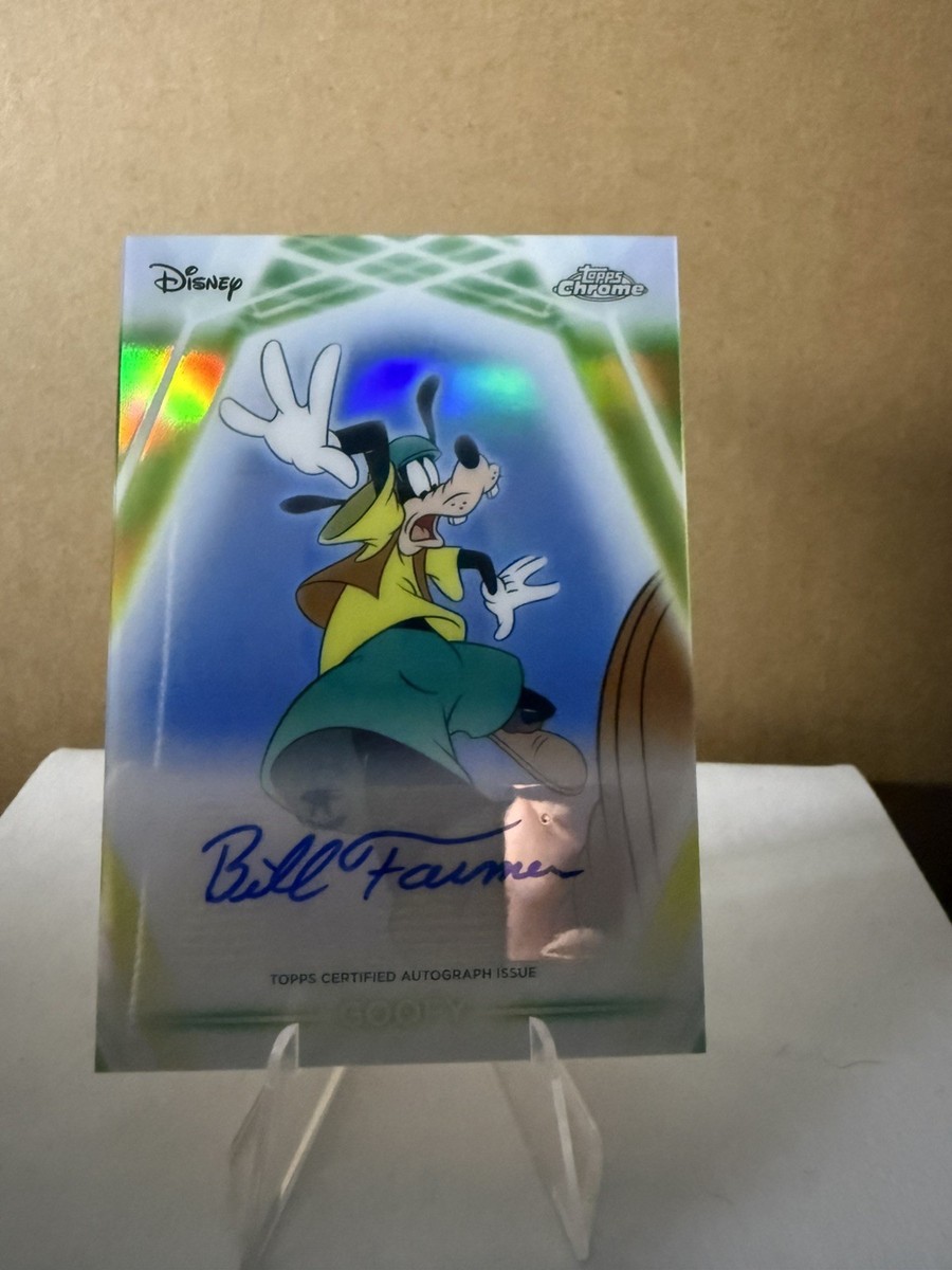 2026 Topps Disney Neon Bill Farmer Goofy Chrome Neon Etch Auto | eBay