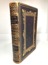 1858 GASKELL Life of Charlotte Bronte Fine Full Morocco Leather Binding AEG