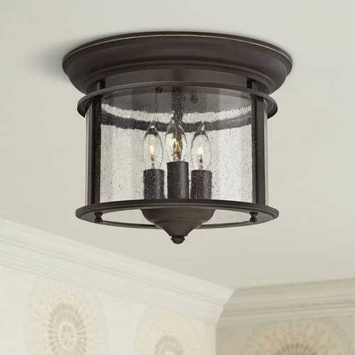 Hinkley Gentry 9 1/2" Wide Olde Bronze Ceiling Light - Picture 1 of 3