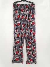 Batman V Superman Boys Pajama Pants Size S16 Straight Multicolor Bats Logo